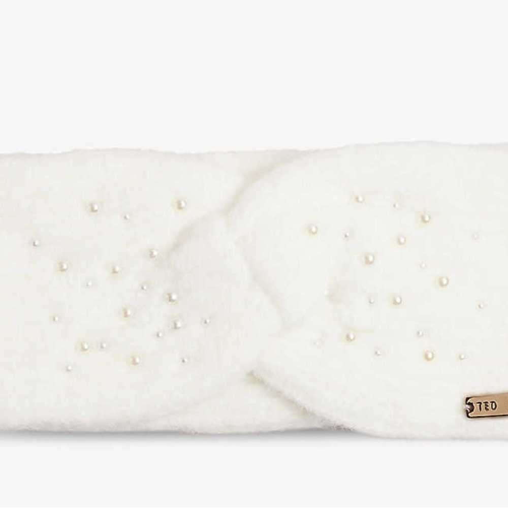 Ted Baker Ivory Pearl-Studded Headband